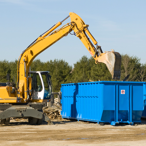 can i choose the location where the residential dumpster will be placed in Walkersville WV